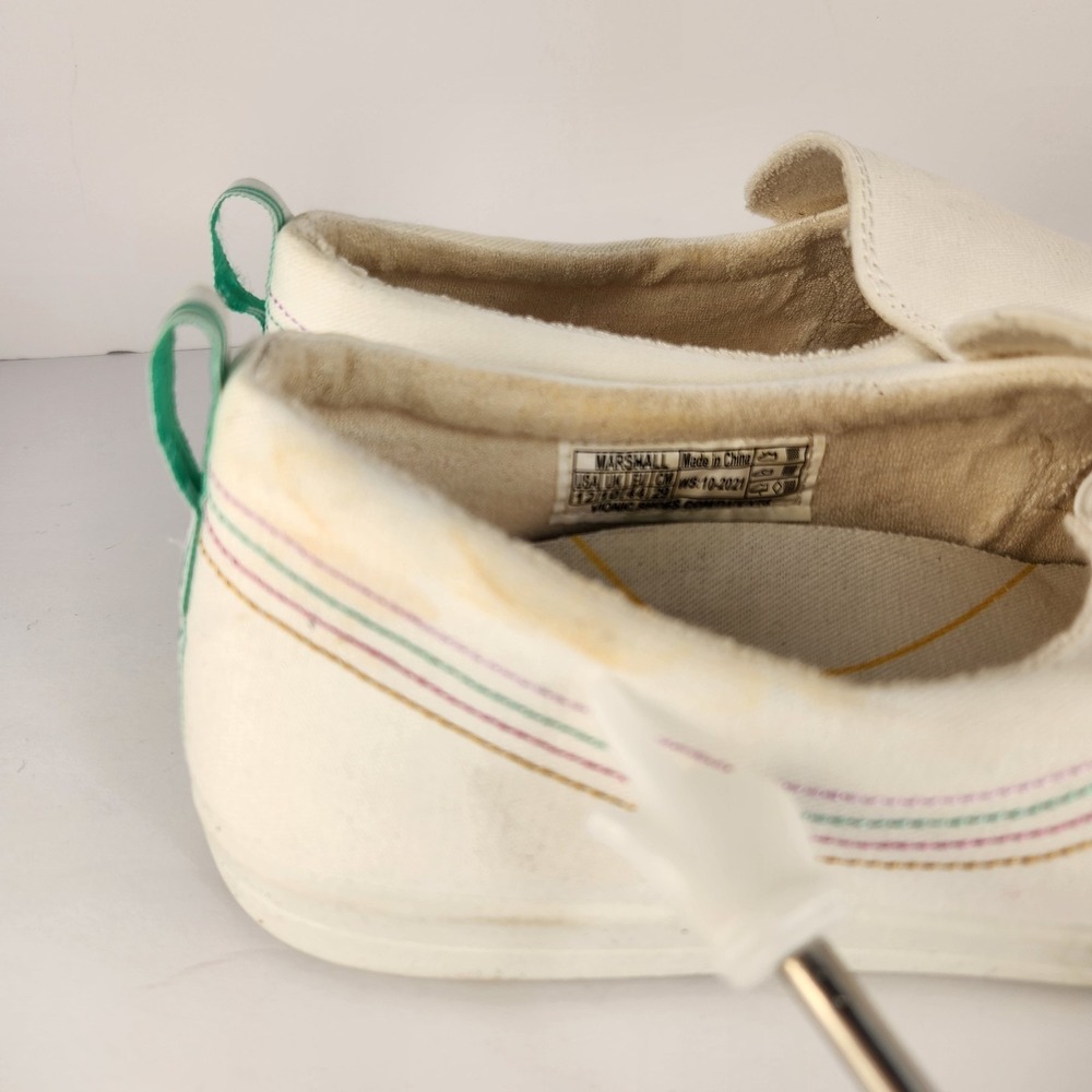 Vionic Beach Women's Comfort Minimalist White Canvas Flats Size 12 - Picture 5 of 8